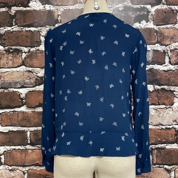 Rails Top Shirt Blouse Button Up Butterfly Print Small - Picture 7 of 12